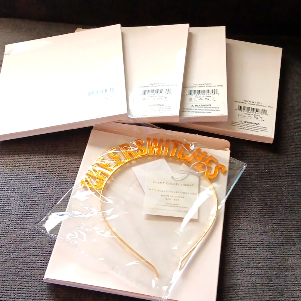 Lot of 5 Cheers Witches Headbands